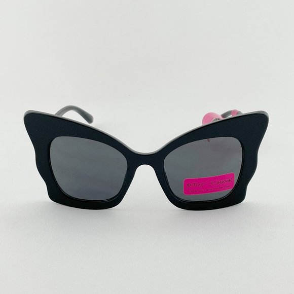 Betsey Johnson Black Butterfly Sunglasses